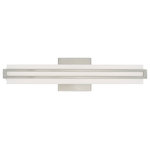 Livex Lighting - Livex Lighting 10192-91 Fulton - 17.5" 20W 1 LED ADA Bath Vanity - Upgrade your bathroom with the sleek, modern lookFulton 17.5" 20W 1 L Brushed Nickel Satin *UL Approved: YES Energy Star Qualified: n/a ADA Certified: YES  *Number of Lights: Lamp: 1-*Wattage:20w LED bulb(s) *Bulb Included:Yes *Bulb Type:LED *Finish Type:Brushed Nickel