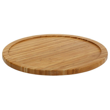 YBM HOME Bamboo Wooden Lazy Susan Turntable 18"