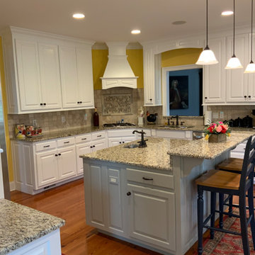 Kitchen Cabinets painted in Kings Mill.