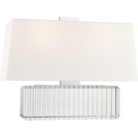 Hague 2 Light Table Lamp, Polished Nickel, Medium