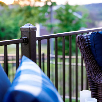 Ridge Premium Color Combination Deck with S110 Steel Railing