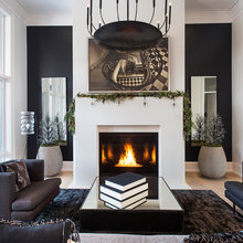 Fireplaces for both rooms.