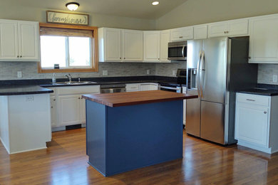 Kitchen - transitional kitchen idea in Other