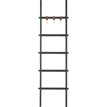 Mareva Blanket Ladder or Rack, Black