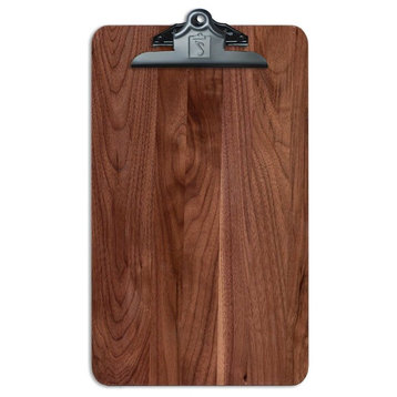 9.5"x16" Legal Size Hardwood Clipboard, Black Walnut, Butterfly Clip