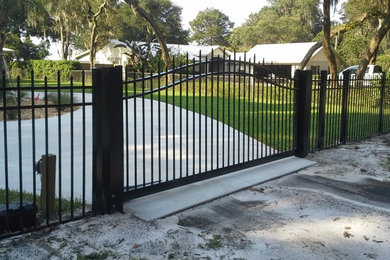 Aluminum Fencing With Automatic Gates