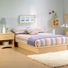 South Shore Step One Full Platform Bed 54'', Natural Maple
