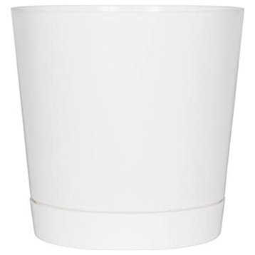 Novelty Full Depth Cylinder Pot, White, 12 Inch