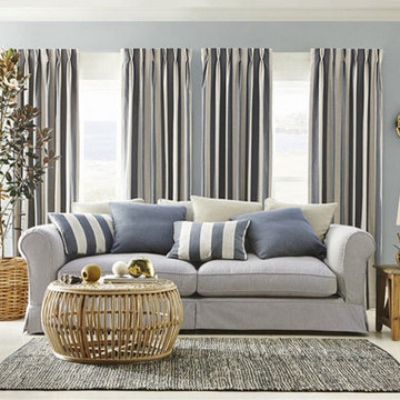 Charles Parsons: Cape Cod Linen-Blend Stripe, Denim