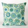 Visions II Puddle Dot Pillow, Spa, 20"x20"