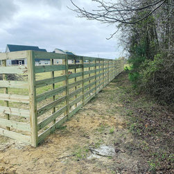 Horizontal Fence - Home Fencing And Gates