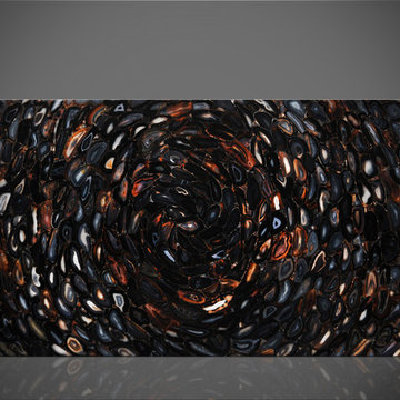 Agate Galaxy with Glitter backlit