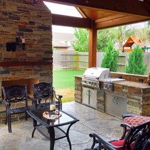 outdoor kitchen