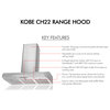 KOBE 680 CFM Hands-Free Fully Auto Wall Mount Range Hood, 30"