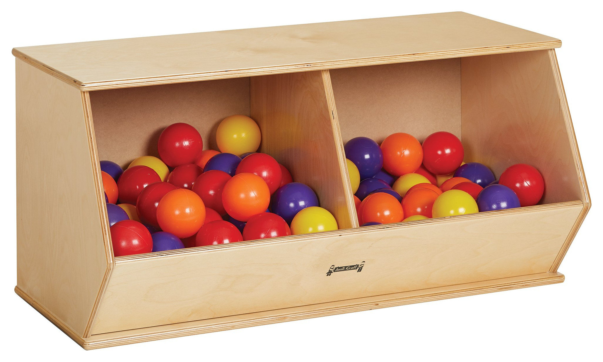 Jonti-Craft Stacking Beveled Crate – Duplex - Transitional - Toy ...