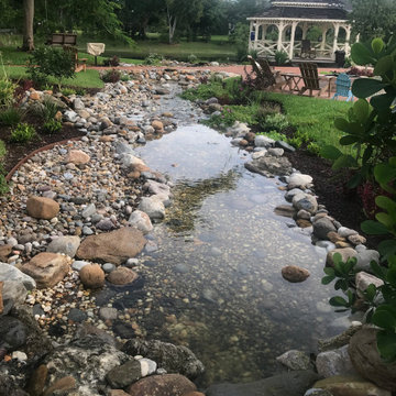 Large stream in wetland area