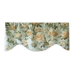 Priority Home and Design - Waverly Casa di Fiori Vapor Floral Valance - Valances