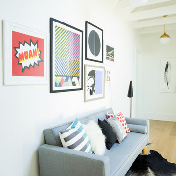 Gallery wall hallway