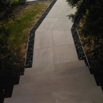 New Raffinato and Blue 60 slabs for walkway in exchange of old slate walk