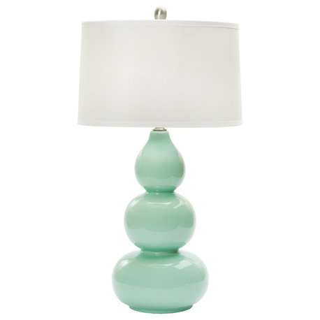 Fangio Lighting 28" Ceramic Table Lamp, Mint Green