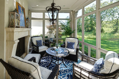 Elegant sunroom photo in Minneapolis