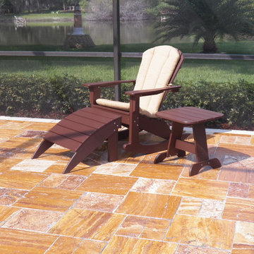 OUTDOOR FURNITURE TEAK AND POLYMER