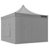 VEVOR Pop Up Canopy Tent Outdoor Gazebo Tent 10x10' With Sidewalls Dark Gray