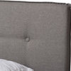 Audrey Fabric Upholstered Bed, Light Gray, King