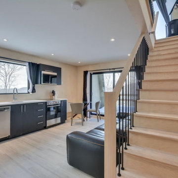 Sky Pod Kitchen by Lofty Pods #prefabhomes