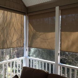 Hunter Douglas Patio Shades, Cord Loop Pull w/ Cassette - Outdoor Decor