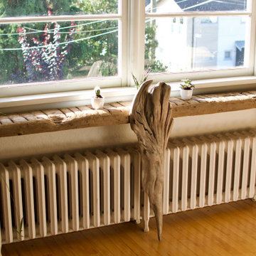 Custom Driftwood and Cedar Furniture & Shelving