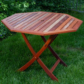 Eucalyptus Wood 40-inch Octagon Folding Table