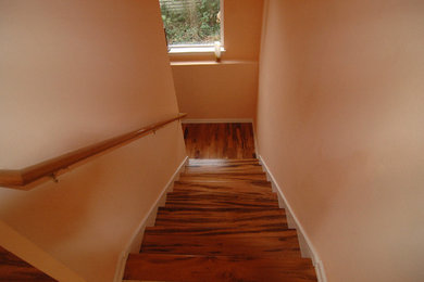 This is an example of a traditional staircase in Seattle.