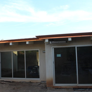 Copper Fascia Wrap and Angle Face Gutters, . Santa Monica.