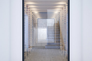 Contemporary wine cellar - CGI