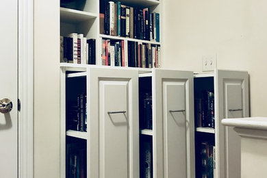 Vertical Slide Out Bookshelves