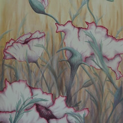 "Blooms of Joy" Poppy Painting - Mixed Media Art