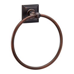 Designers Impressions - Aurora Design Bathroom Collection, Towel Ring - Towel Rings