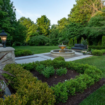 Landscaped Expansion Patio with Personalized Fountain