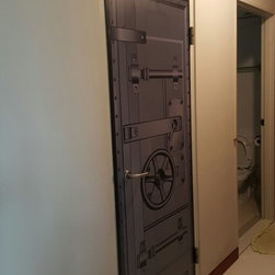 "Dark Grey Vault Door" Bomb Shelter Door Art - Home Accessories & Decor