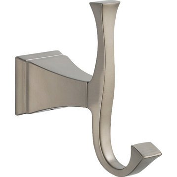 Delta Dryden Double Robe Hook, Stainless, 75135-SS
