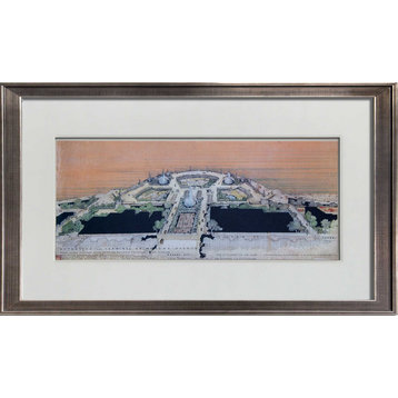 Frank Lloyd WRIGHT Lithograph "Monona Terrace Civic Center" w/Frame