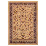 Bareens Designer Rugs - Shabby Chic Ziegler Andrea Beige Blue Hand-Knotted Wool Rug - 9'0'' x 12'0'' - Enhance the ambiance of your home with this magnificent Persian-influenced Turkish hand-knotted rug made by skilled artisans capable of creating the most exceptional vegetable dyes and hand-spun wool. This exquisite handmade rug is a one-of-a-kind Peshawar Kafkaz, otherwise identified as Chobi, Chobi Peshawar, Oushak, or Ziegler rug. These handmade rugs are crafted in Pakistan utilizing superior-quality wool imported from Australia, New Zealand, and Korea in two types of weaves: the Persian weave and the Mori weave. This rug is meticulously crafted by hand using the finest natural vegetable dyes extracted from local plants. The artisans use a blend of hand-spun local and fine merino wool, resulting in a rug with a compelling texture, higher lanolin content, and longer staple. The artisans occasionally incorporate natural or artificial silk into the pile to enhance specific motifs. The finished product is an awe-inspiring execution of flawless design and an understated palette that exudes elegance.