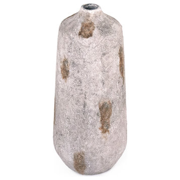 Small Floor Vase, Distressed, Stone
