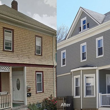 Vinyl Siding & AZEK Porch Gives New Bedford, MA Facelift!