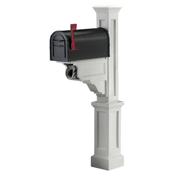 Dover Mailbox Package, White, Black