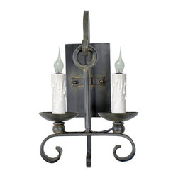SC-129 Custom Hand Made Iron Sconce - Wall Sconces