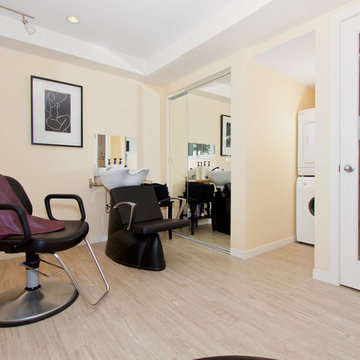 In Home Hair Salon Basement Development