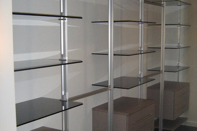This is an example of a modern storage and wardrobe in Brisbane.