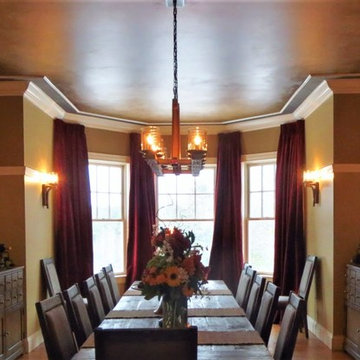 Smokey Parchement Glazed Ceiling With Lusterstone Border